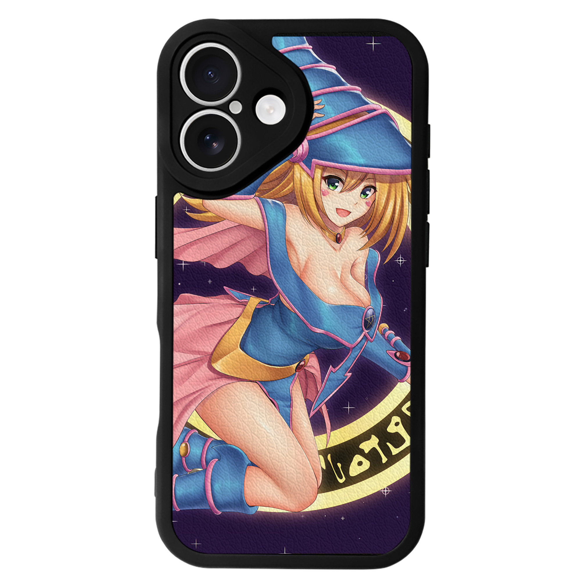 （画像用） 遊☆戯☆王 Yu-Gi-Oh! 【iPhone 16シリーズ対応】シリコンスマホケース（レザー調） 材質：シリコン